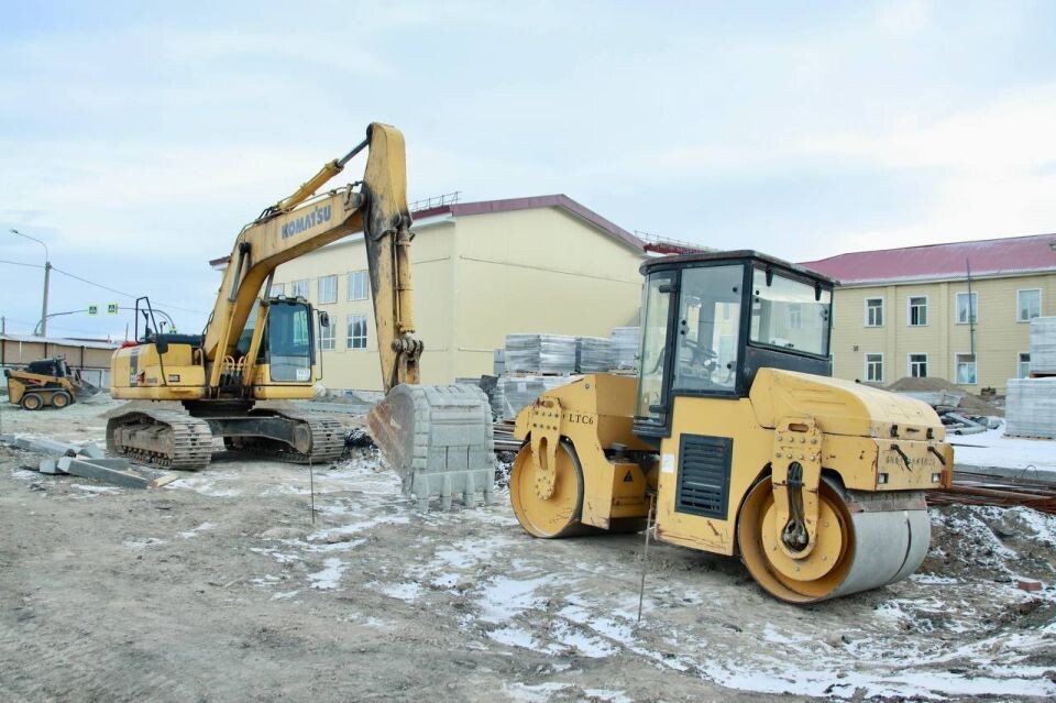    Строительство спортзала Кош-Агачской школы. Источник: altai-republic.ru