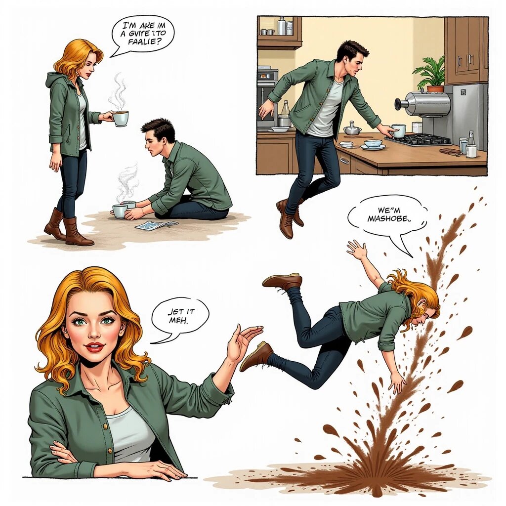 Реализм на съемках: горячий поворот!