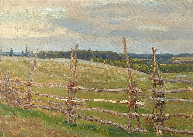 Поле в сумерках. Васнецов.