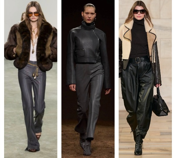 Кожаные брюки: 5 актуальных моделей на осень и зиму