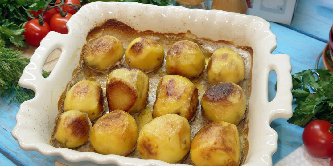 Картофель с молоком в духовке