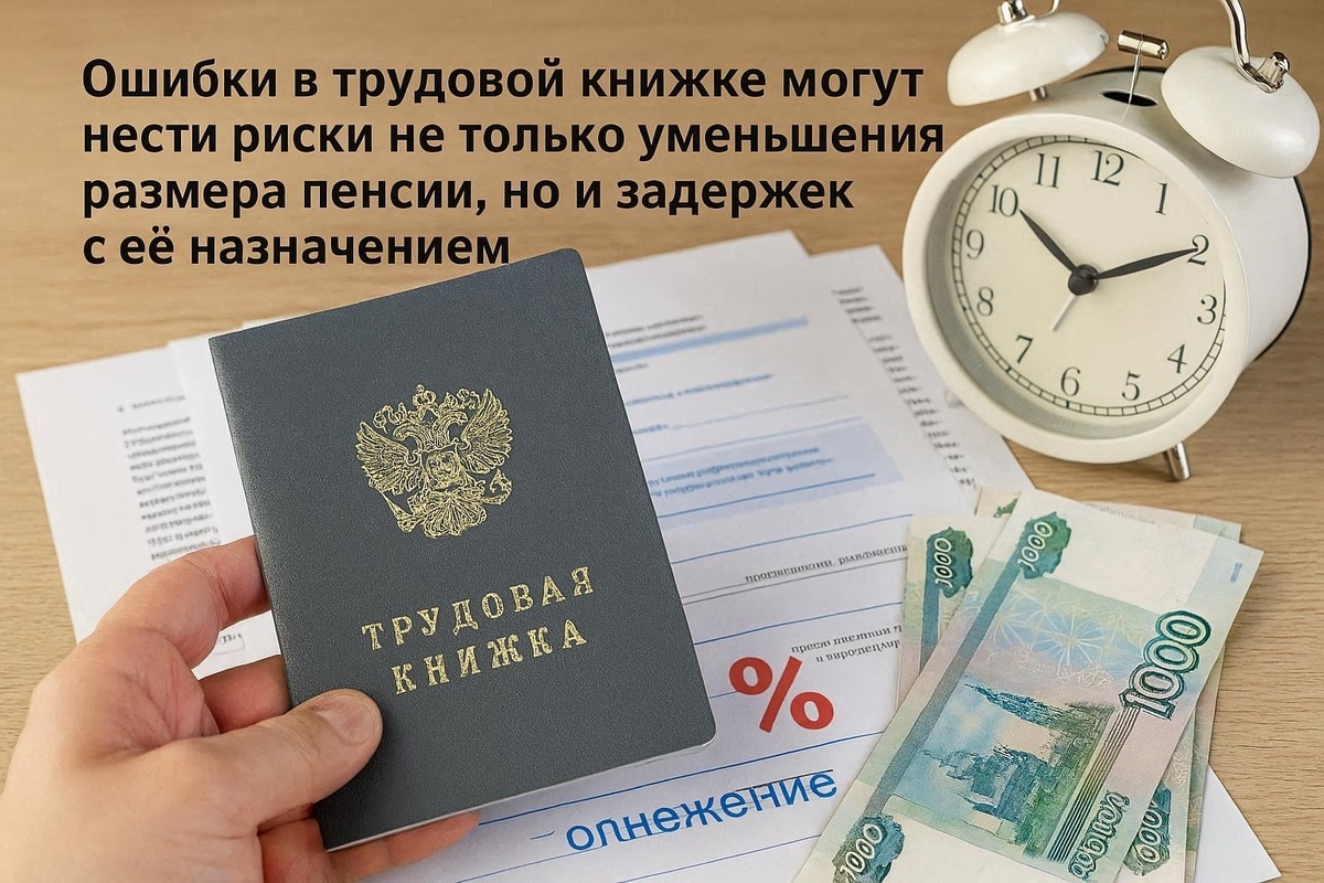 Ошибки в трудовой книжке: риски и последствия для будущей пенсии