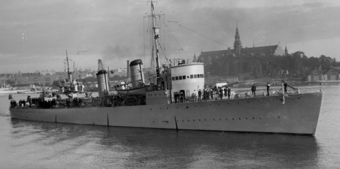 Шведский эсминец "Эреншельд"