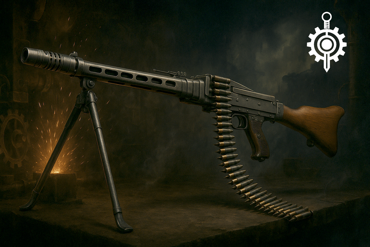 Это созданный арт. Внимаетльные - увидят отличия от реального пулемета. 