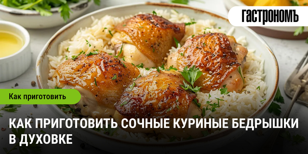 Как приготовить сочные куриные бедрышки в духовке