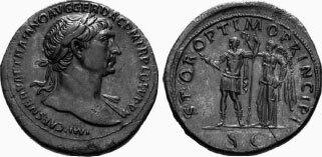 Монета с изображением Траяна