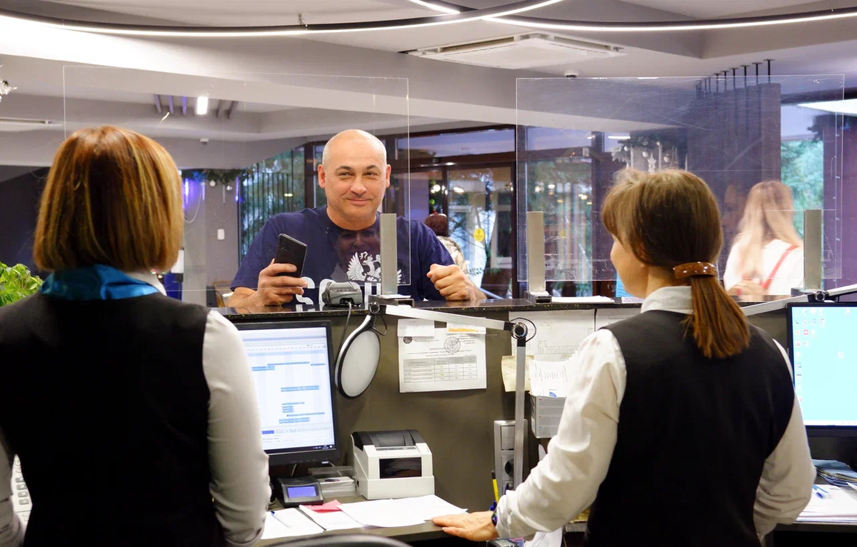 Ресепшн пансионата "Бургас"