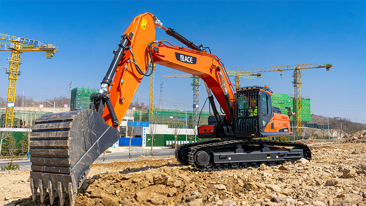 Крупногабаритный экскаватор