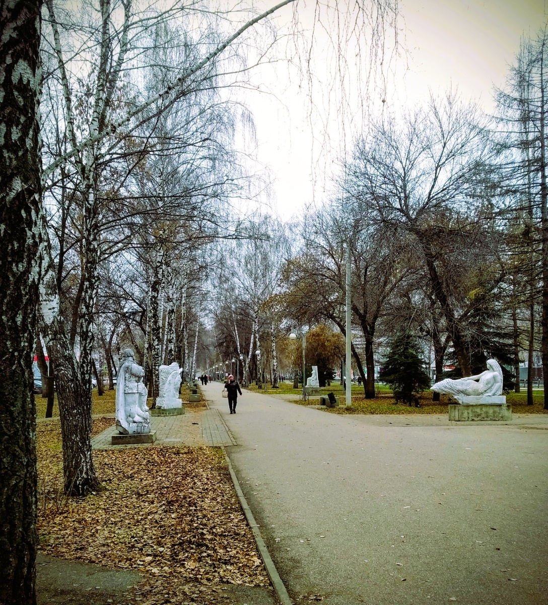 Аллея на проспекте Октября, Стерлитамак (личное фото)