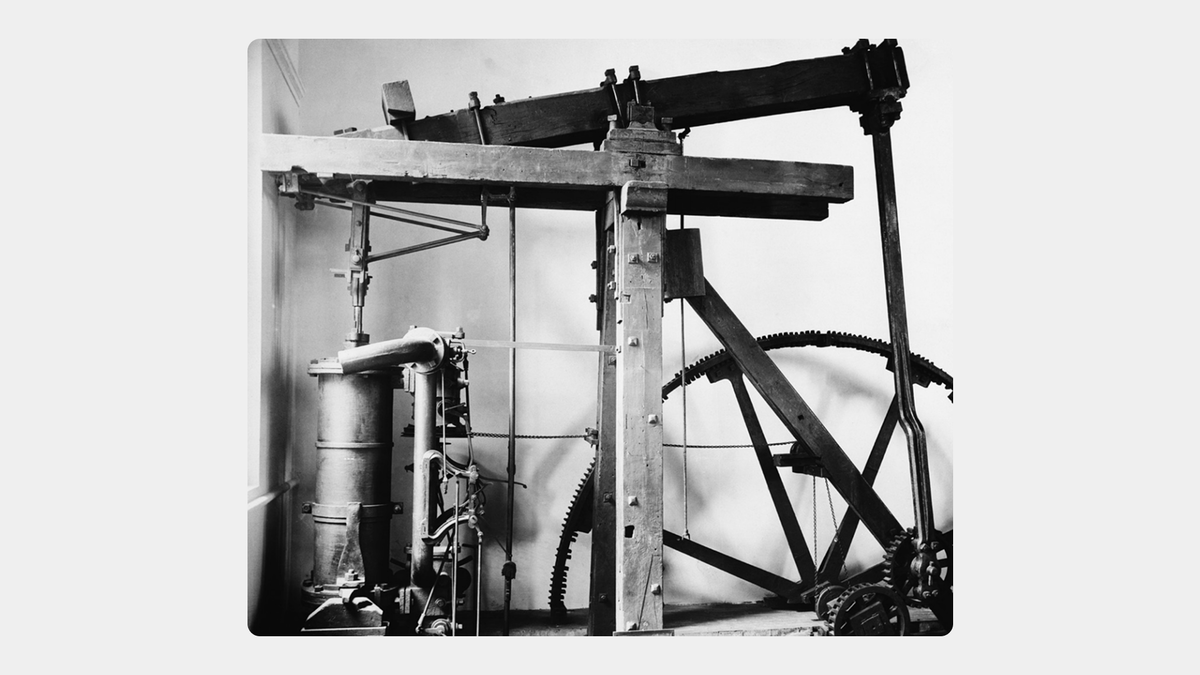 Паровая машина Уатта. Источник: The Industrial Revolution
