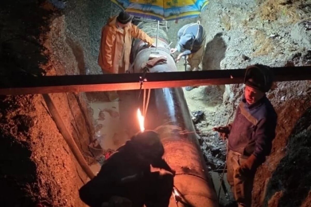    В Новороссийске завершили ремонт водопровода после прорыва