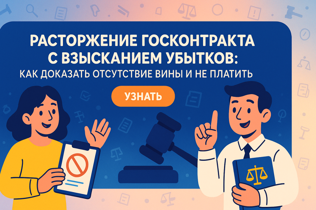    Расторжение госконтракта с взысканием убытков: как доказать отсутствие вины и не платить