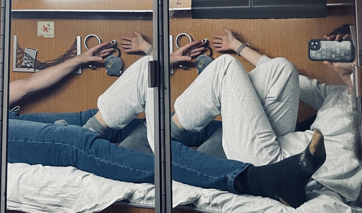 на поезде, Белград - Подгорица