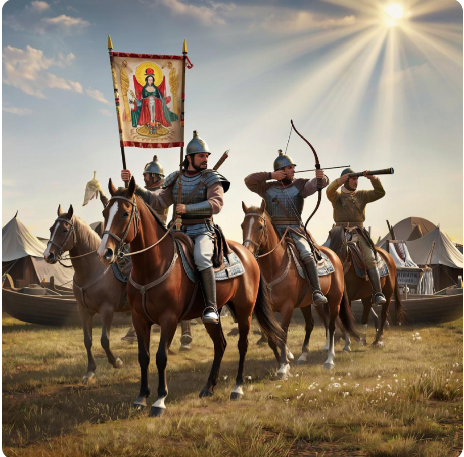 Казаки. Фото нейросети.