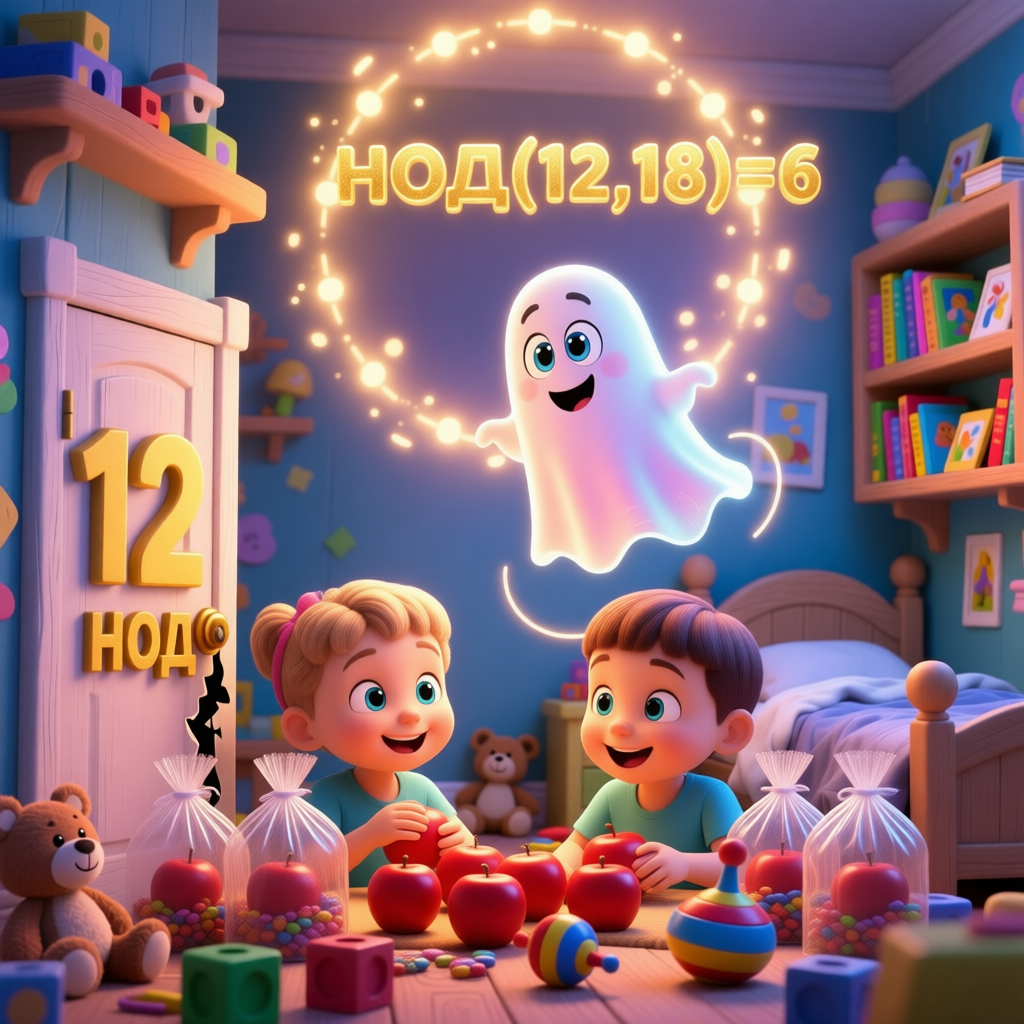 НОД — это мастер по созданию одинаковых наборов! Он отвечает на вопрос: «На какое наибольшее число поровну можно разделить и то, и другое?»