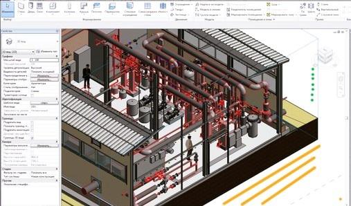 А в реальной практике в программе работают над вот такими 3d-моделями объектов