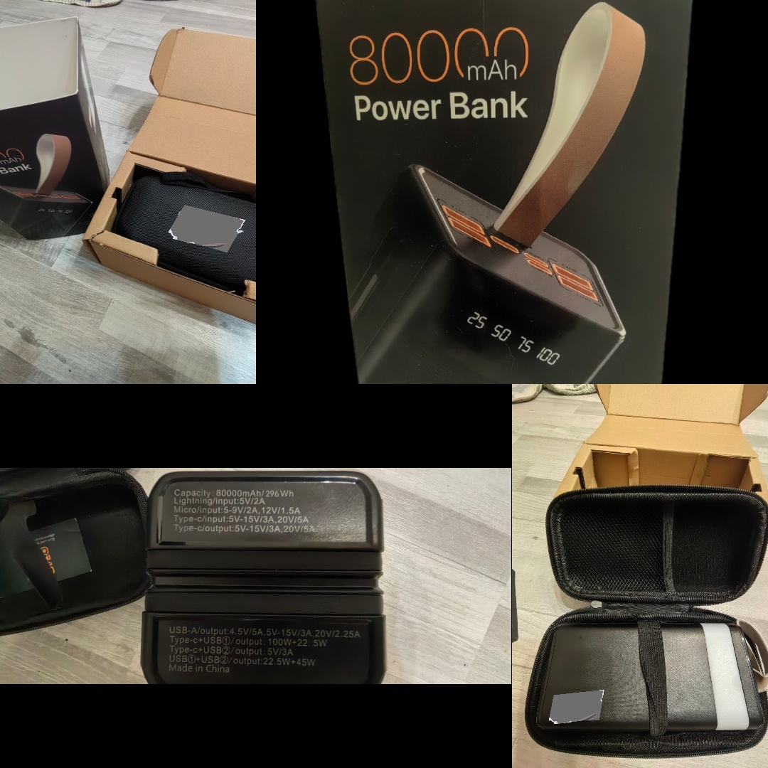 Power bank 80000mah для рыбалки и похода