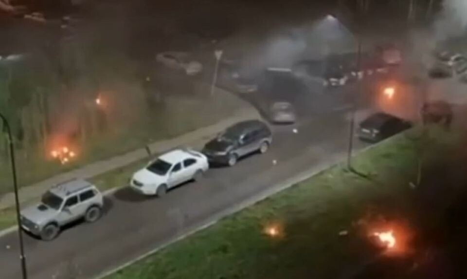    Атака дронов в Орле. Источник: Кадр из видео "ВКонтакте"