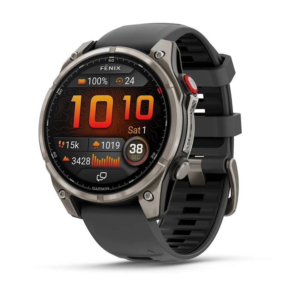 Fenix 8 Pro – 47 mm, AMOLED Sapphire Titanium Graphite/Black 010-03198-11
