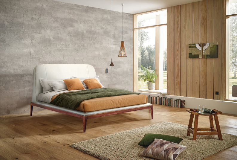 Дизайн спальни в оливковых тонах