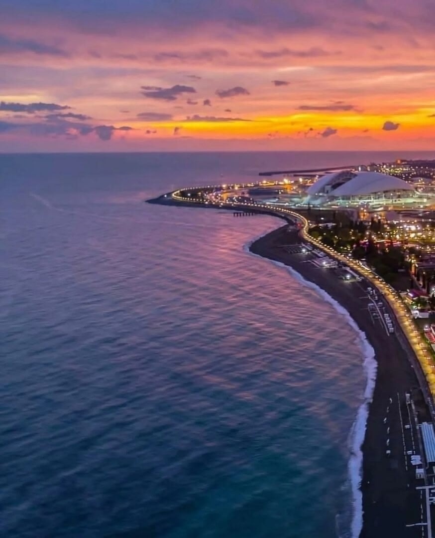 Олимпийский парк. Очаровательный закат