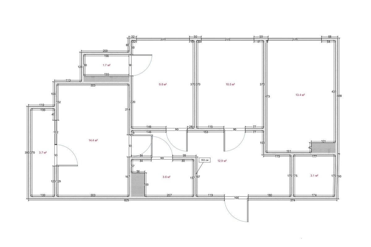 Обмерный план