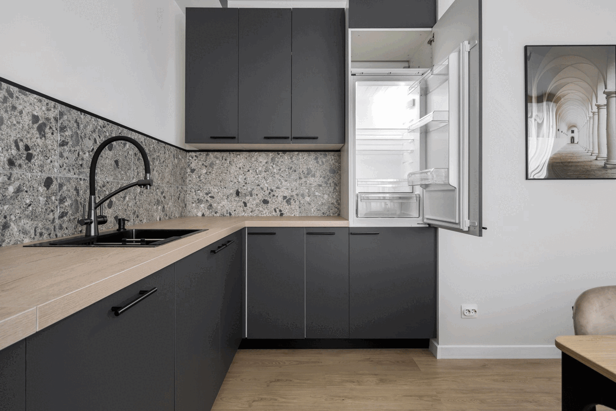 Кухонный гарнитур, фартук «Леруа Мерлен»