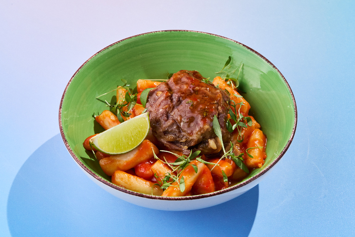 Токпокки с говяжьей щекой