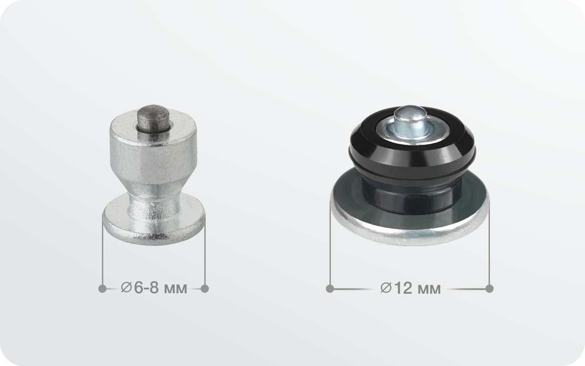 Диаметр фланца заводского и ремонтного шипов
