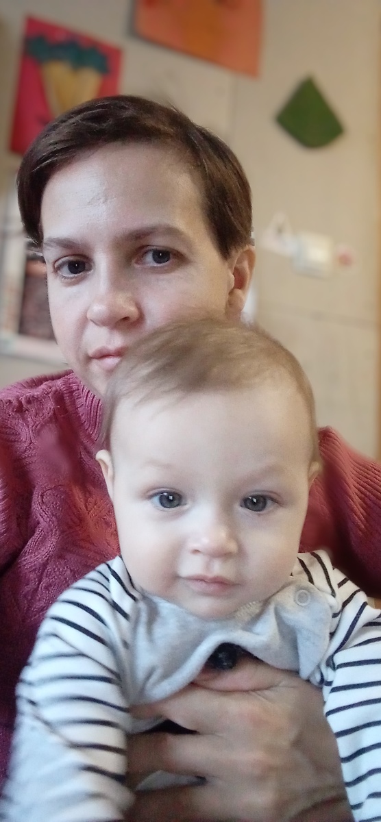 Я и сын год назад 