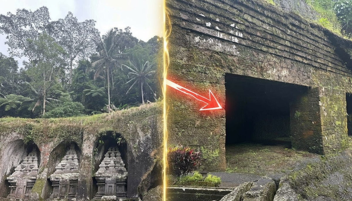 Храмовый комплекс Gunung Kawi Tampaksiring. Дословно "Гора Поэта", где под поэтом понимают Шиву. 
