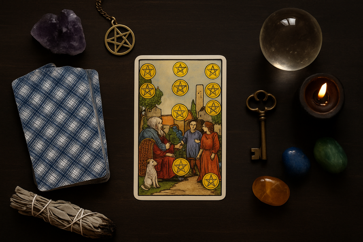 10 Монет: стабильность, достаток и семейное благополучие, достигнутые собственным трудом.