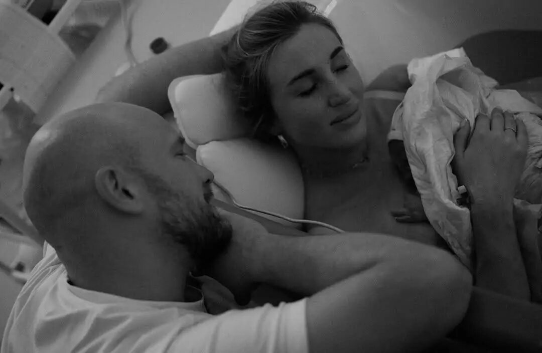 Владимир Селиванов на родах с женой. Фото: соцсети