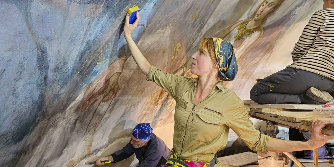 В Тверской области началась реставрация уникальной фрески в Ниловой пустыни