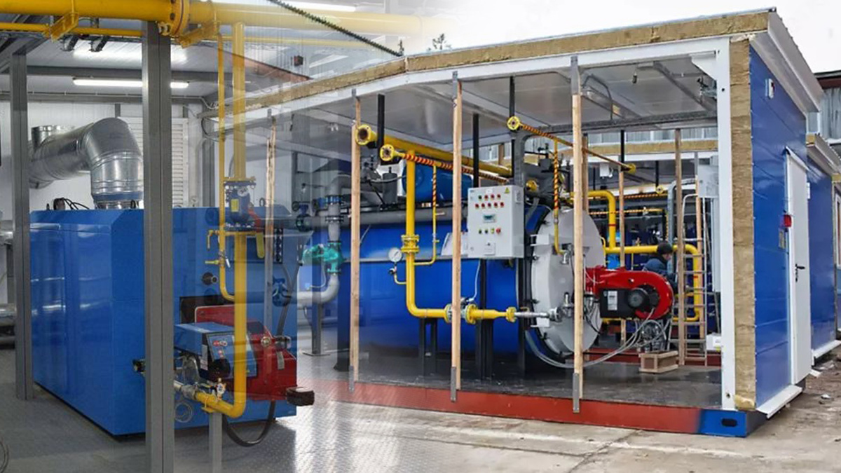 Модульная котельная. Коллаж Инжиниринговая Компания «2К»