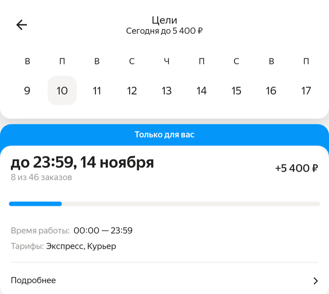 Скриншот за 10 ноября