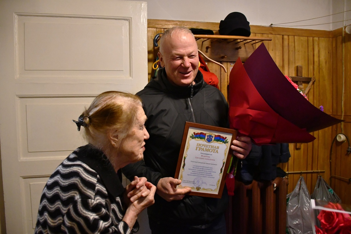    90-летний юбилей празднует заслуженный врач Карелии из города Сортавала© Админстрация Сортавальского округа