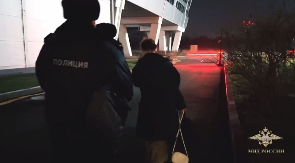    Задержание россиянки, бросившей дочь. Источник: t.me/IrinaVolk_MVD