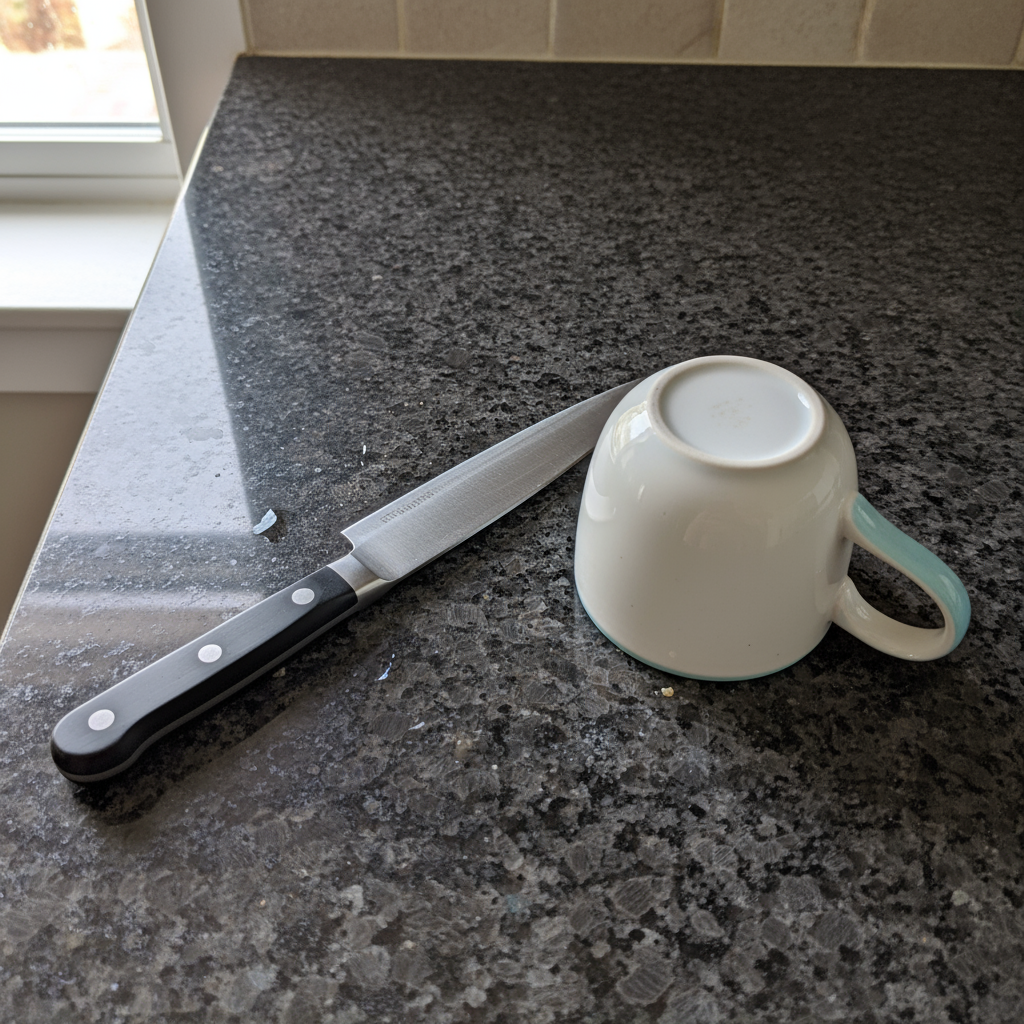 Нож и чашка