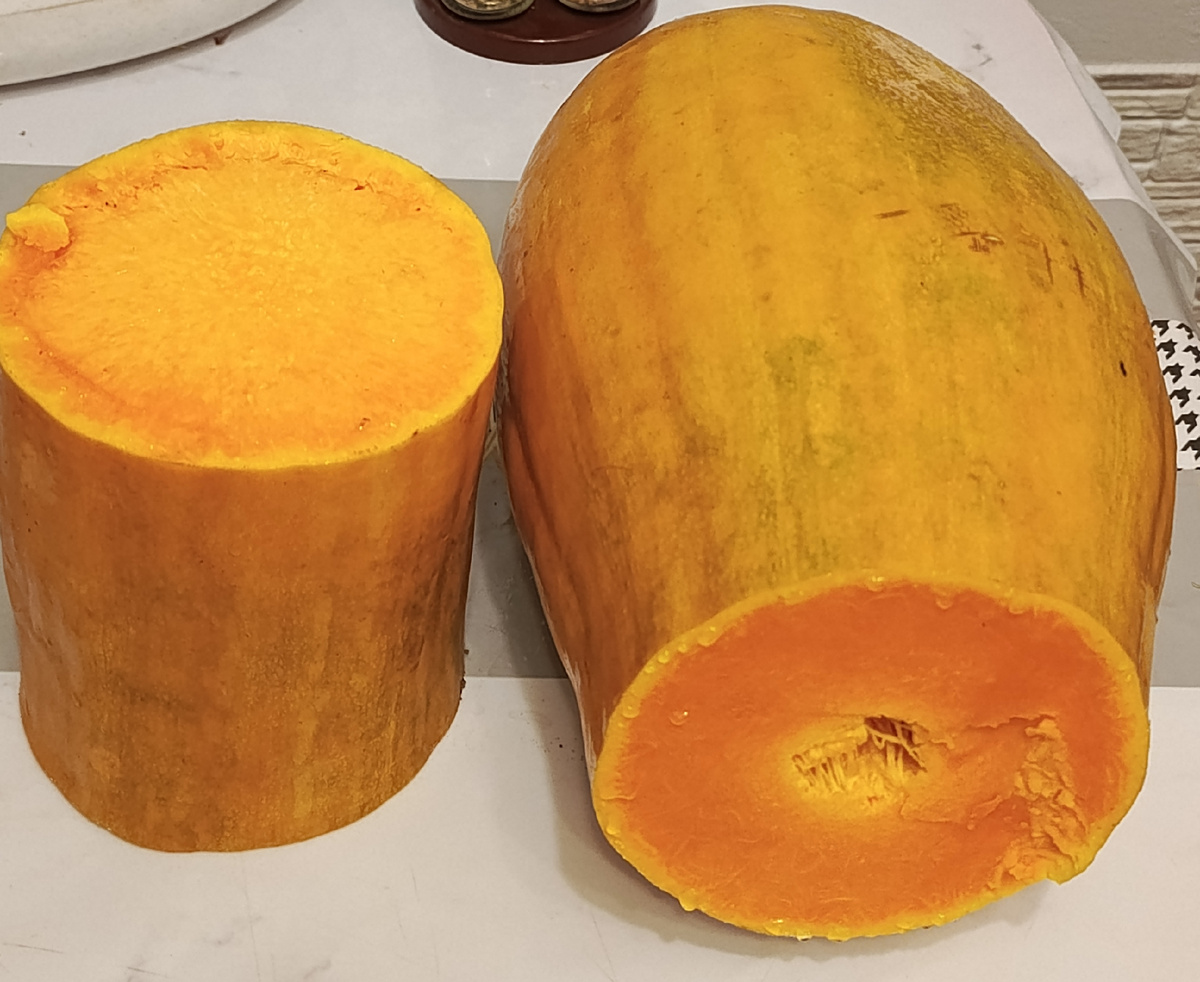 В разрезе моя тыква