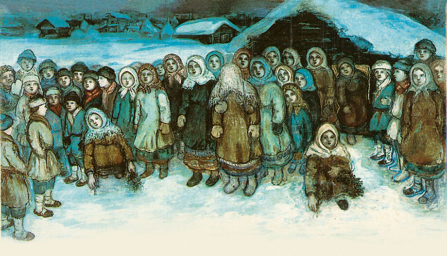 Источник: vellum.ru, Ефим Честняков «Групповой портрет»