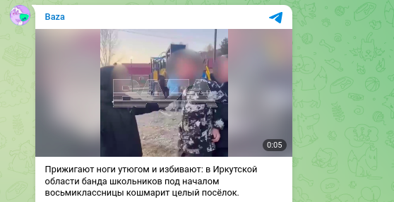    скриншот: Telegram/Baza