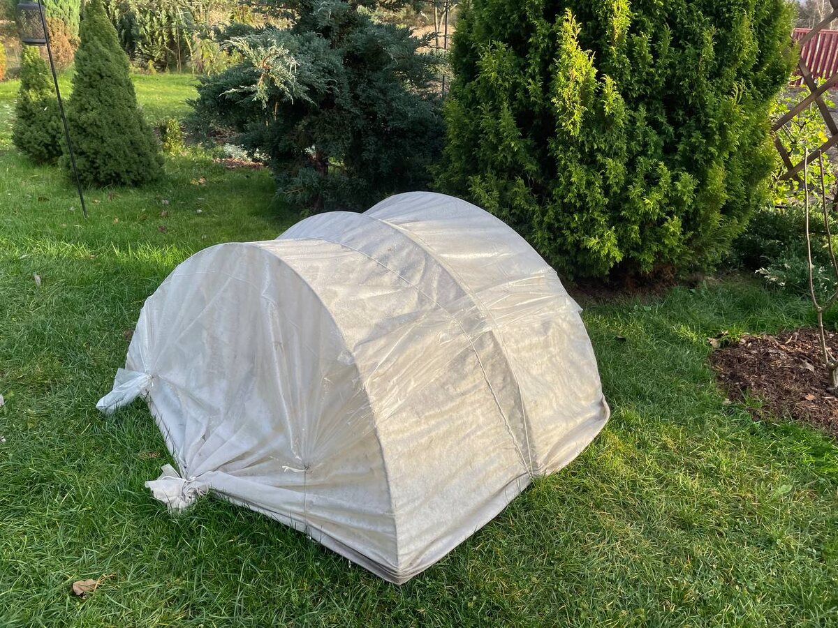 Мыши думают, что такие домики на зиму мы строим для них 🤣 Фото автора 