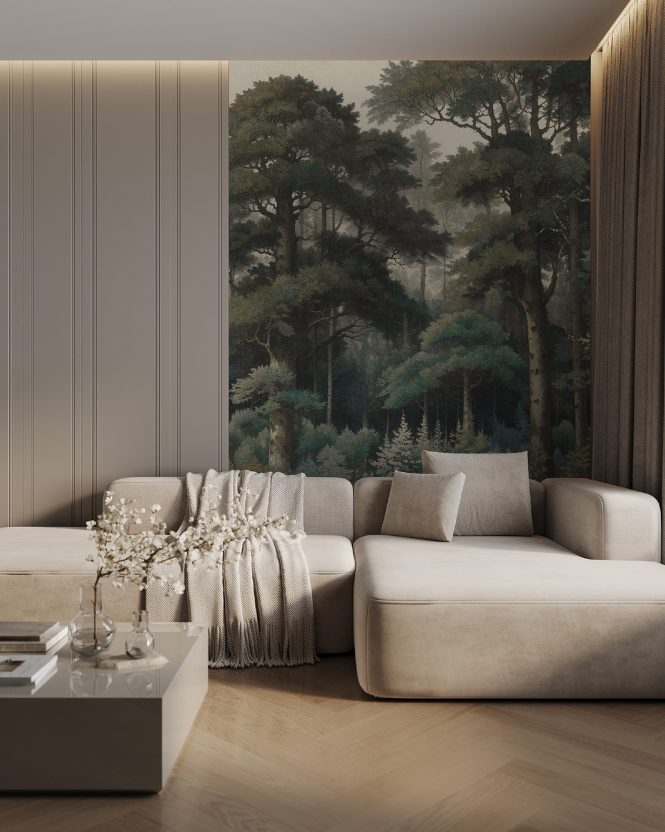 Стеновые панели Ultrawood, авторские обои Factura коллекция Karelian-forest 