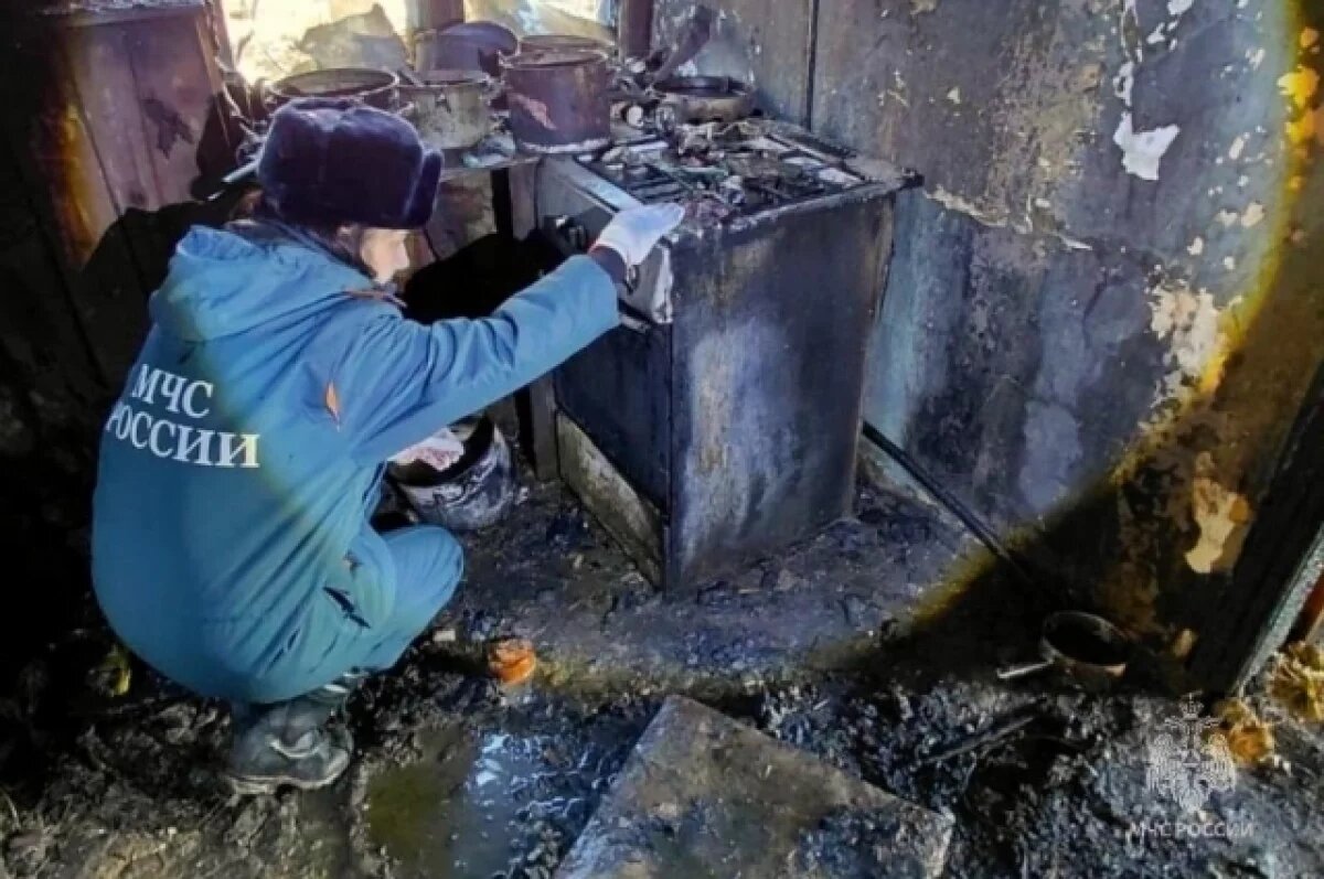    В ЧП в Троицком районе задохнулся газом и сгорел местный житель