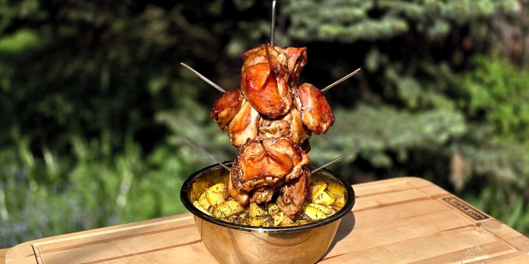 Куриные бёдра с картошкой в тандыре. Ужин на всю семью!