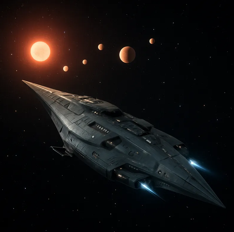 "Ураган" - головной крейсер 5-го Галактического Флота Федерации