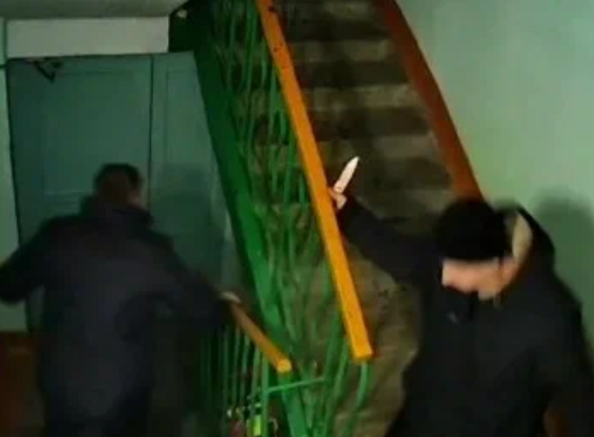 Момент нападения: кадр показан в эфире НТВ