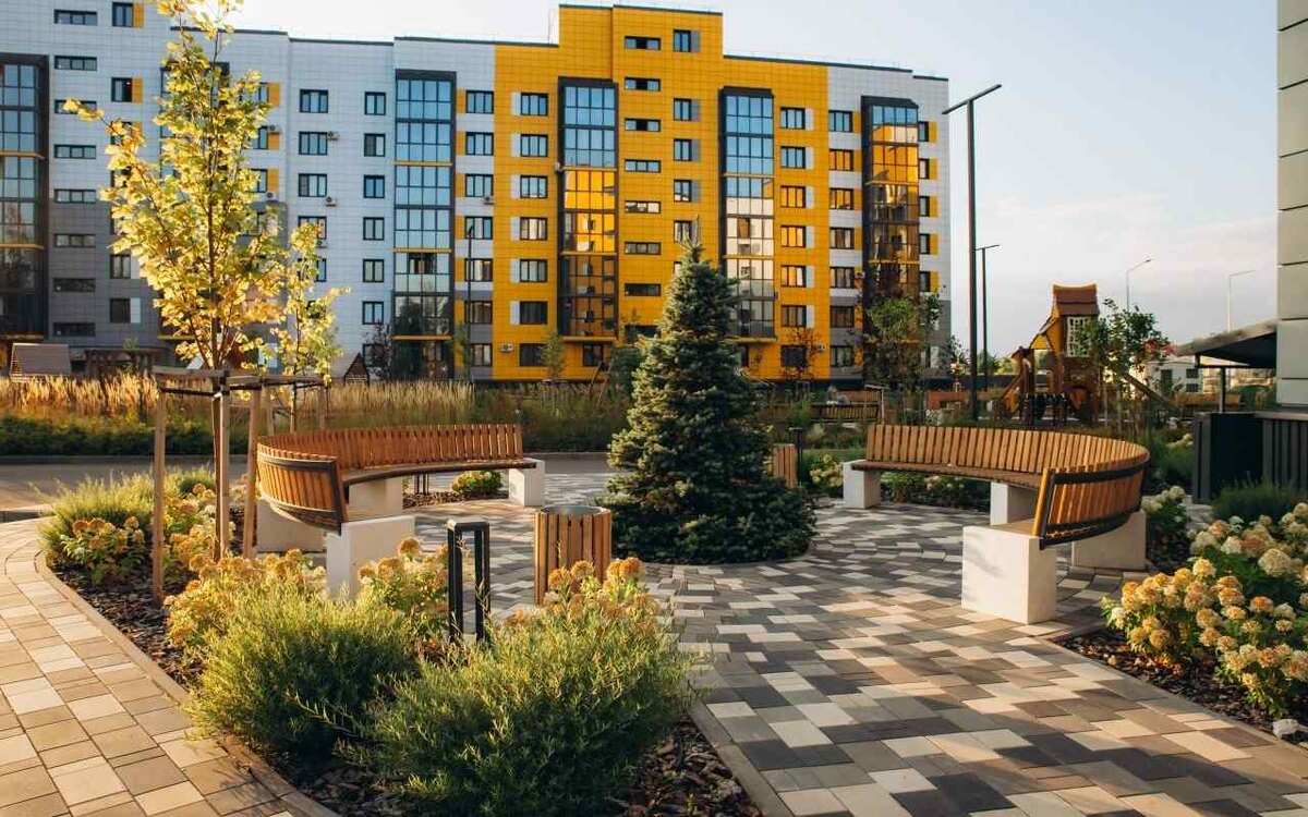    «Семейная ипотека» становится менее доступной? Без паники: компания «ВЫБОР» субсидирует льготную госпрограмму Пример благоустройства территории в ЖК «Счастье»