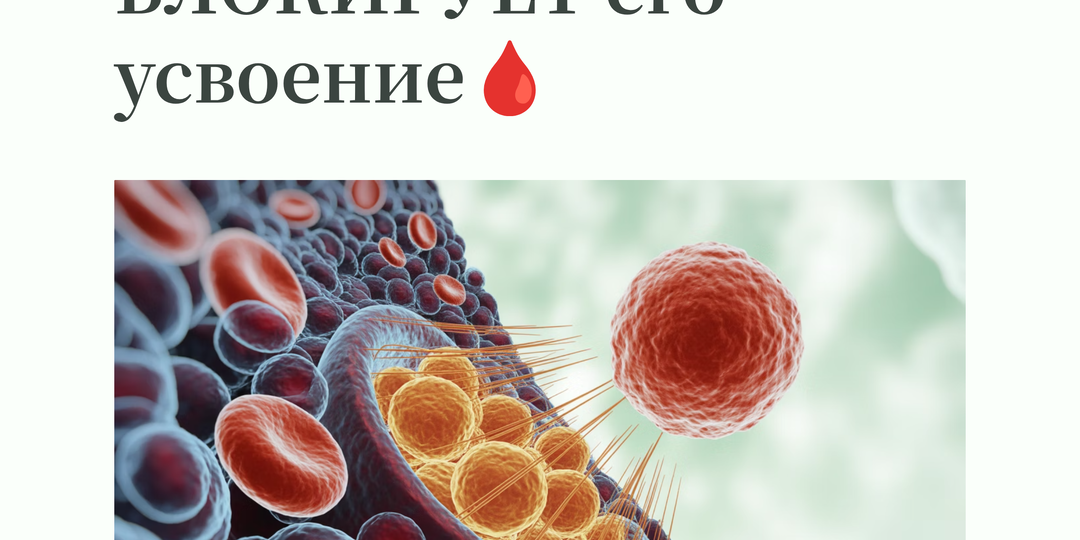 Не железо причина анемии — а то, что БЛОКИРУЕТ его усвоение🩸